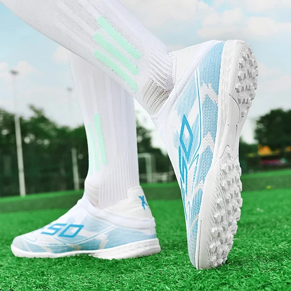 Men Society Soccer Shoes Cleats Unisex Non Slip Sneaker - Afbeelding 4