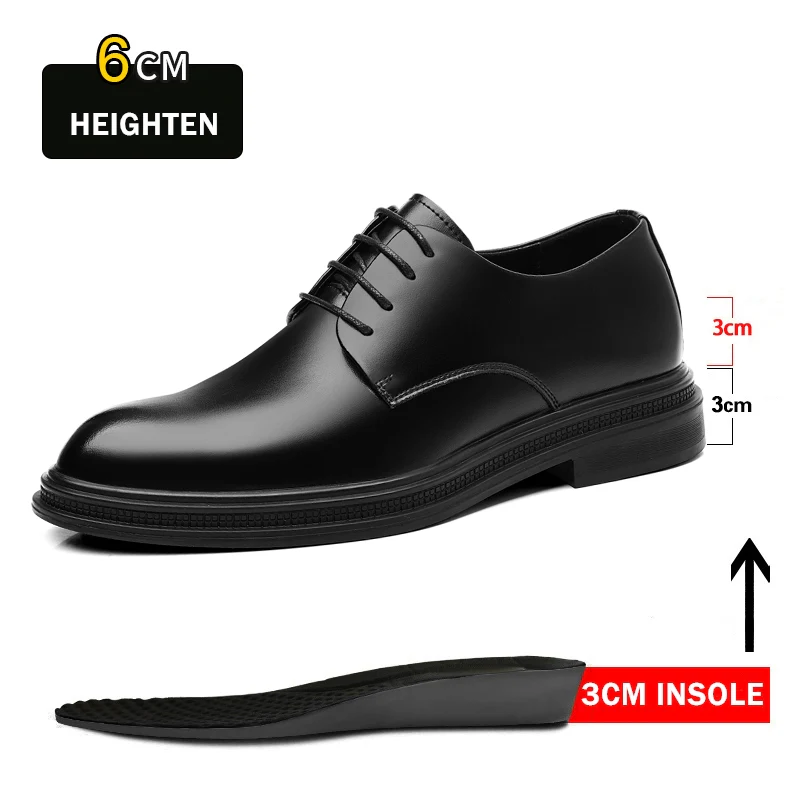 Men Business Elevator Oxfords Shoes 3 / 6 / 8 cm - Afbeelding 7