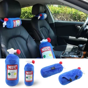 Car decorative headrest, seat back, and neck pillow