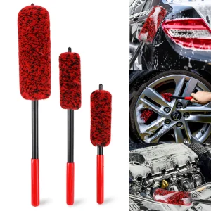Car Wheel Woolies Plush Soft Alloy Wheel Cleaning Brush