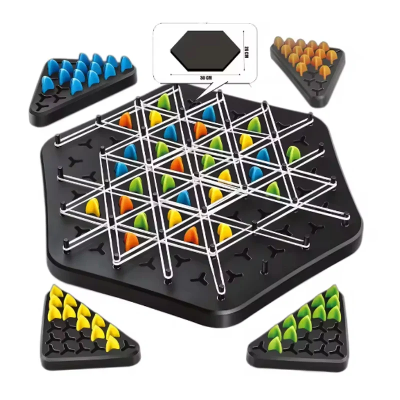 Play Triggle Rubber Band Game Chain Triangle Chess Game - Afbeelding 2