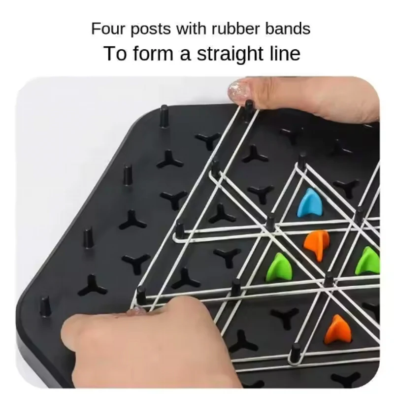 Play Triggle Rubber Band Game Chain Triangle Chess Game - Afbeelding 5