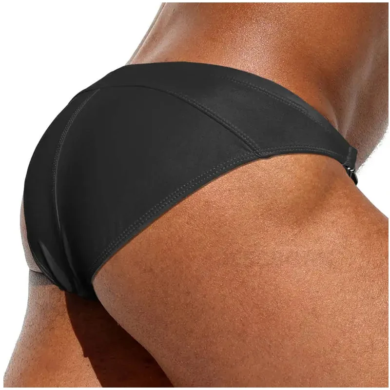 Men Bikini Waist Metal Buckle Beach Shorts - Afbeelding 6