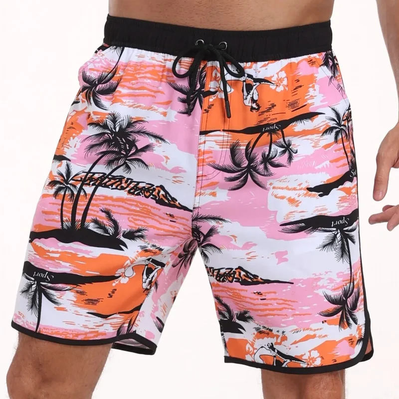 Men Beach Pants Casual Vacation Printed Short - Afbeelding 5
