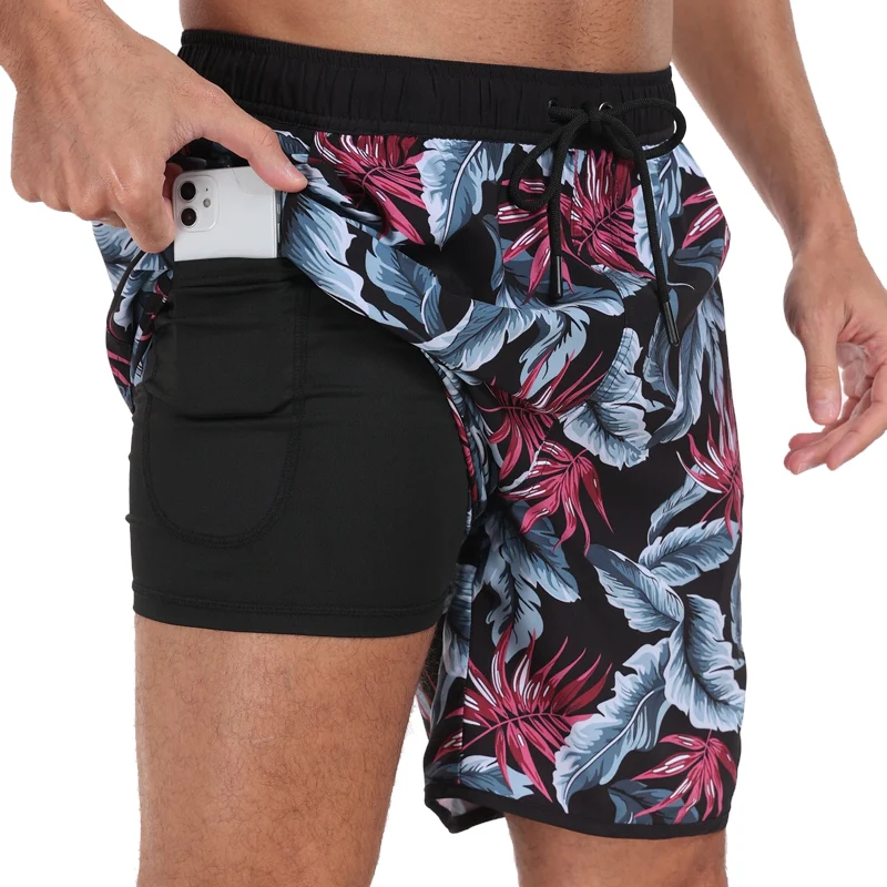 Men Beach Pants Casual Vacation Printed Short - Afbeelding 3