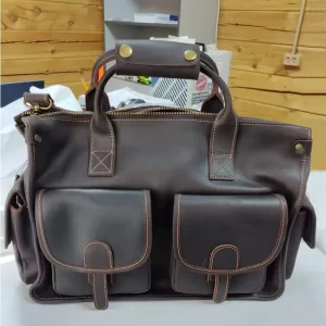 Men Briefcase 14inch 15inch Leather Laptop Bags