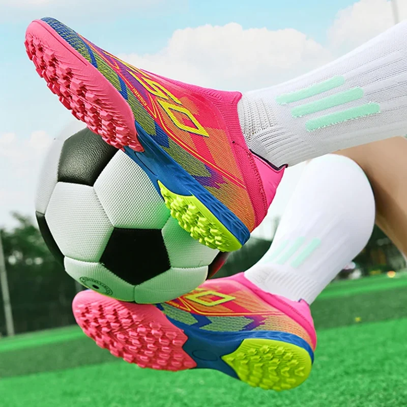 Men Society Soccer Shoes Cleats Unisex Non Slip Sneaker - Afbeelding 3
