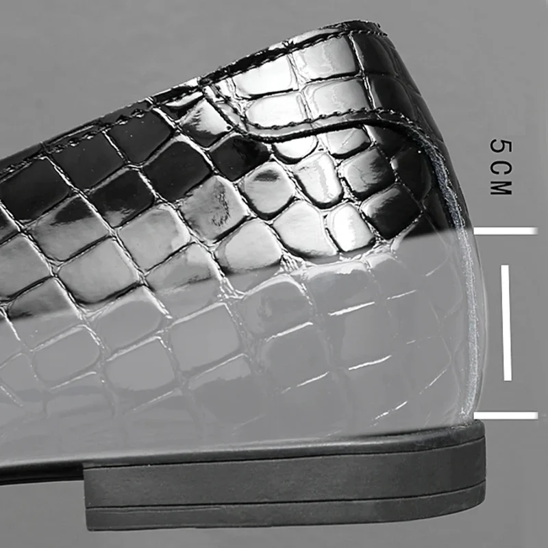 Formal Lazy Social Fashion Men Elevator Shoes - Afbeelding 3