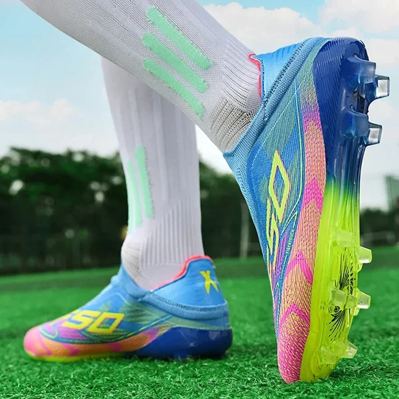 Men Society Soccer Shoes Cleats Unisex Non Slip Sneaker - Afbeelding 5