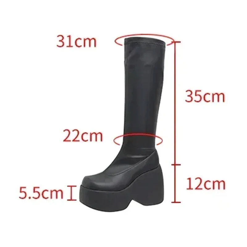 Gothic Style Sexy Walking Comfy Elegant Chunky Platform - Afbeelding 6