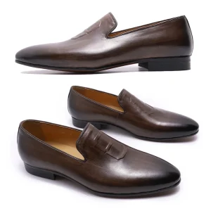 Luxury Suit Formal Genuine Leather Dress Loafers Shoes