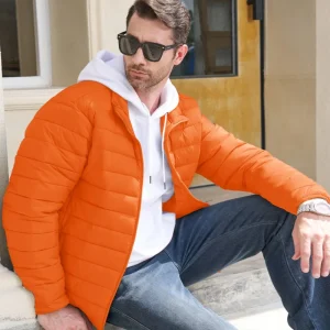 Stand Collar Lightweight Puffer Jackets