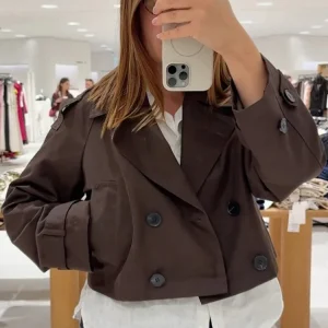 Double Breasted Trench Coat For Women Outdoor Coats
