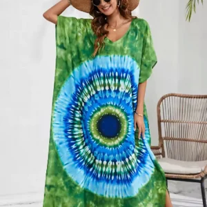 Women Plus Size Beach Lounge Kaftan