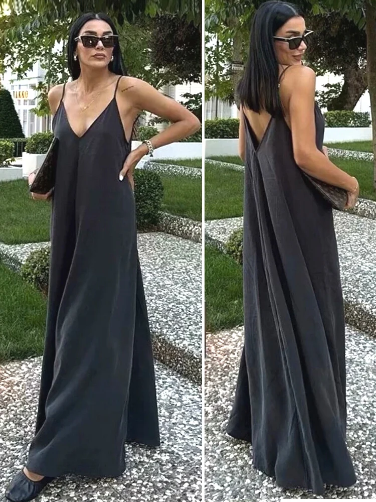Sexy Backless Maxi Dress Elegant Light and breezy Dress