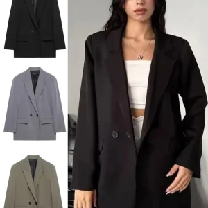 Women Tailoring Blazers Straight Office Blazer