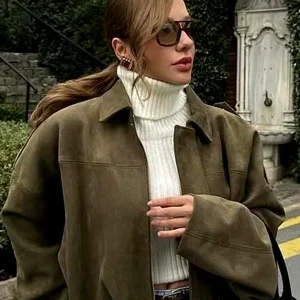 Suede Bomber Jackets For Women