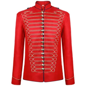 Cosplay Costume Standing Collar Embroidered Suit Jacket