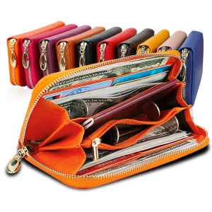 Cowhide Classic Wallet For Women Purse Bag