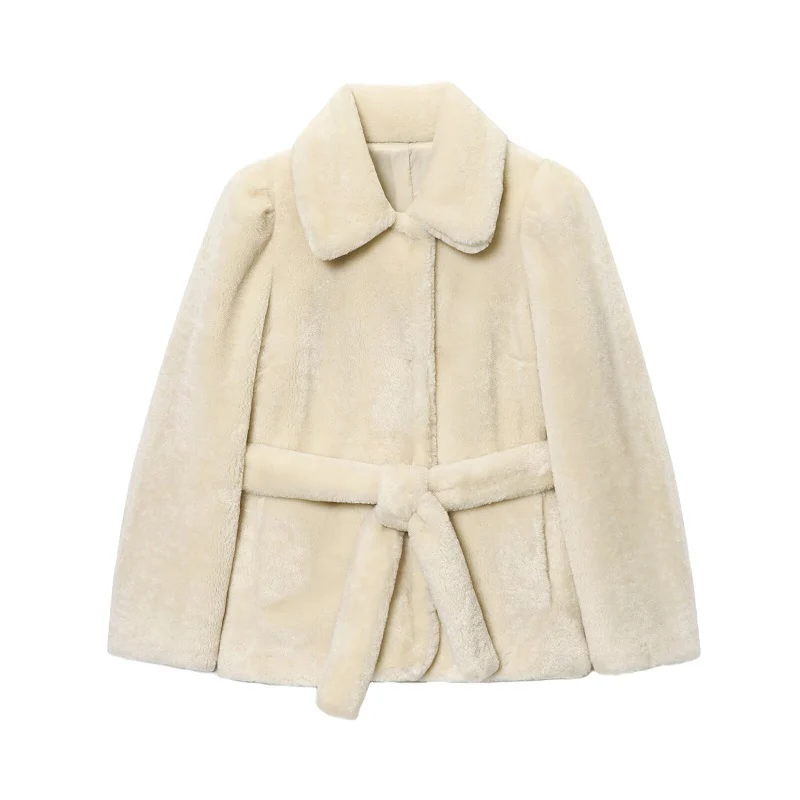 Faux Fur Plush Jacket Women Fluffy Demi-season Jackets - Afbeelding 9