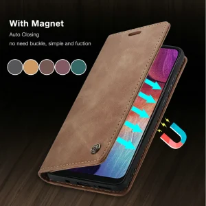 Retro Flip Leather Wallet Case For Samsung Galaxy S