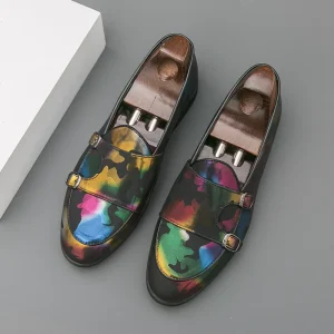 Fashion Breathable Men Colorful Loafers Footwear