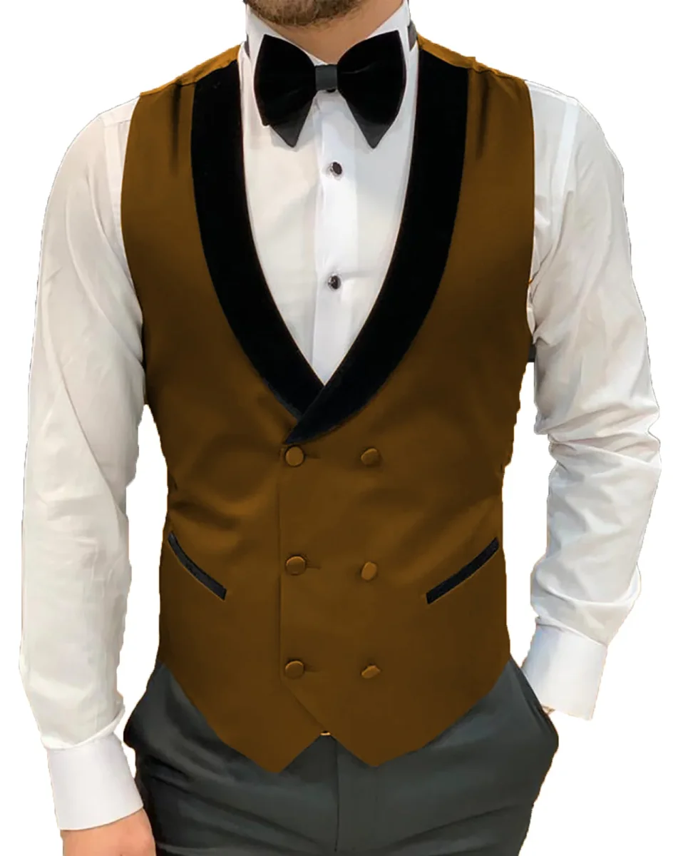 Men Double Breasted Suit Vest - Afbeelding 4