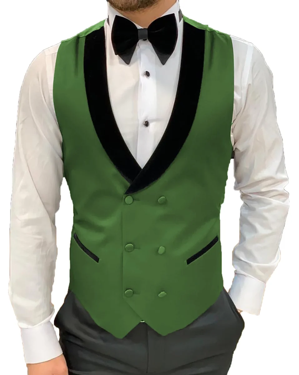Men Double Breasted Suit Vest - Afbeelding 5