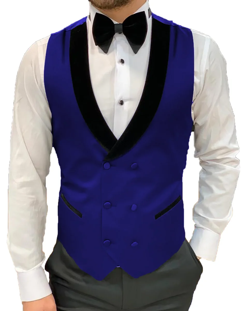 Men Double Breasted Suit Vest - Afbeelding 6