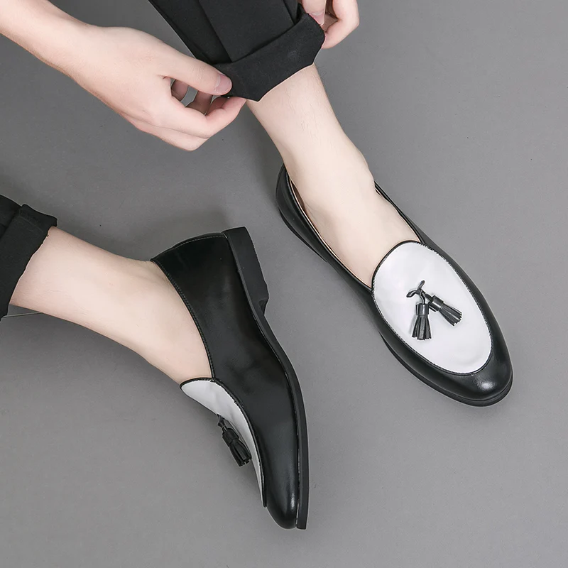 Men Loafers Mix-colours Business Prom Dress Shoes - Afbeelding 7