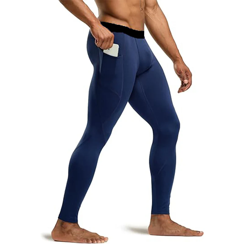 Men Running Leggings Quick Dry Gym Sport Tights - Afbeelding 4