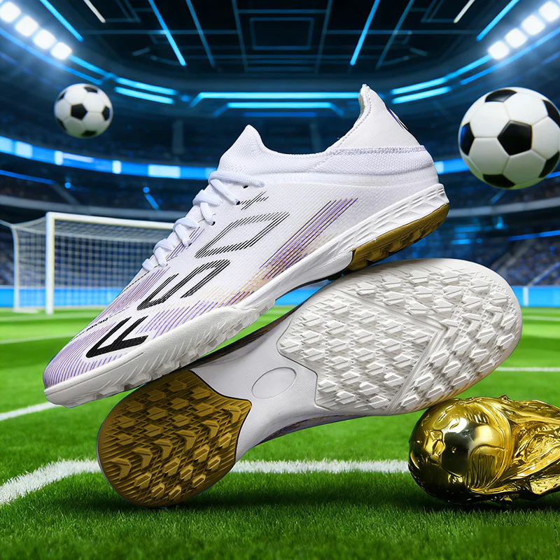 Men Soccer Shoes Firm Groud and Outdoor Lawn Sneakers - Afbeelding 3