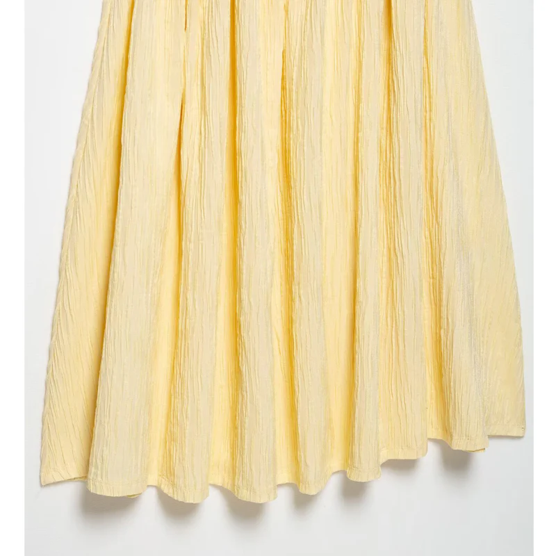 Pleated Slip Midi Dress Women Elegant Party Long Dresses - Afbeelding 8