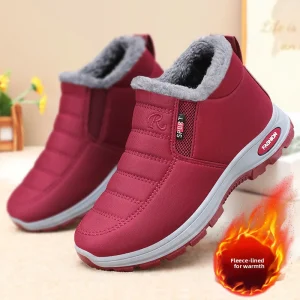 Women Plush Snow Boots Cotton Couples Platform Shoes