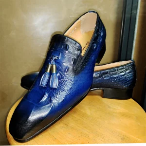 Tassel Loafers Black Formal Slip-On Men Dress Shoes