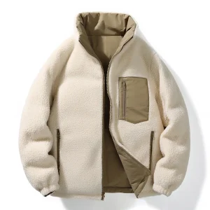 Winter Men's Parkas Double Sided Jacket