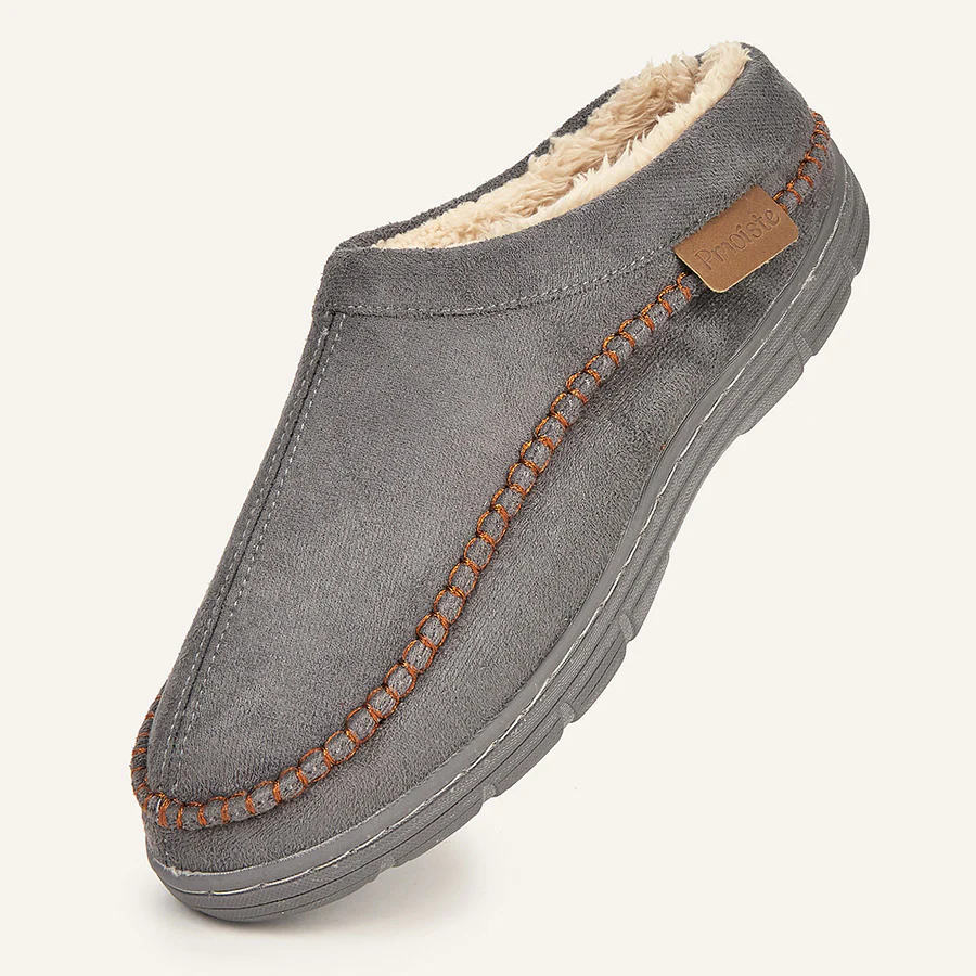 Winter Warm Soft Faux Suede House Slippers Men - Afbeelding 3