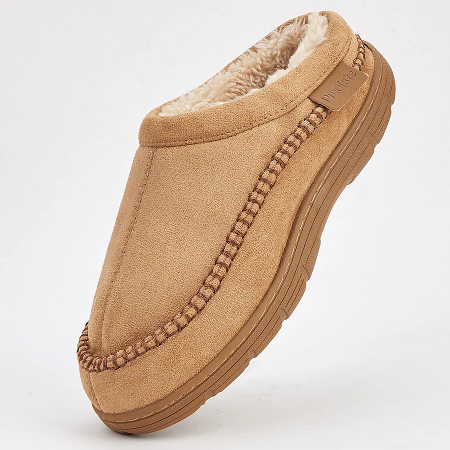 Winter Warm Soft Faux Suede House Slippers Men - Afbeelding 5