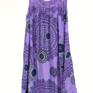 Women Loose Casual Sleeveless Dress 7XL